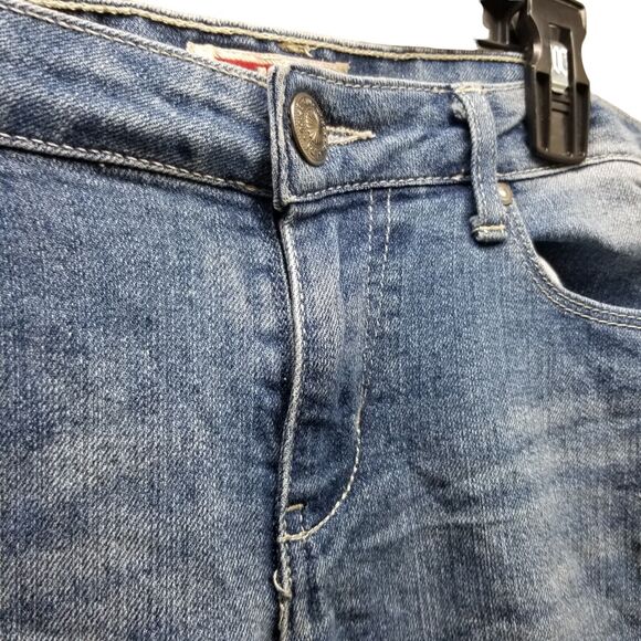 LEI Womens Size 11 Blue Solid Bootcut Jeans - Picture 5 of 10